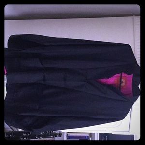 Shanghai Tang Black silk jacket w/frog closures